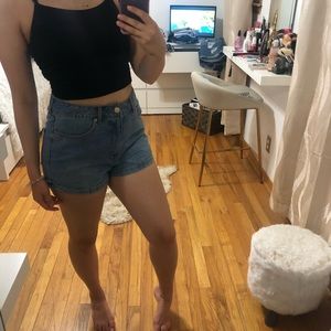 Jean mom shorts